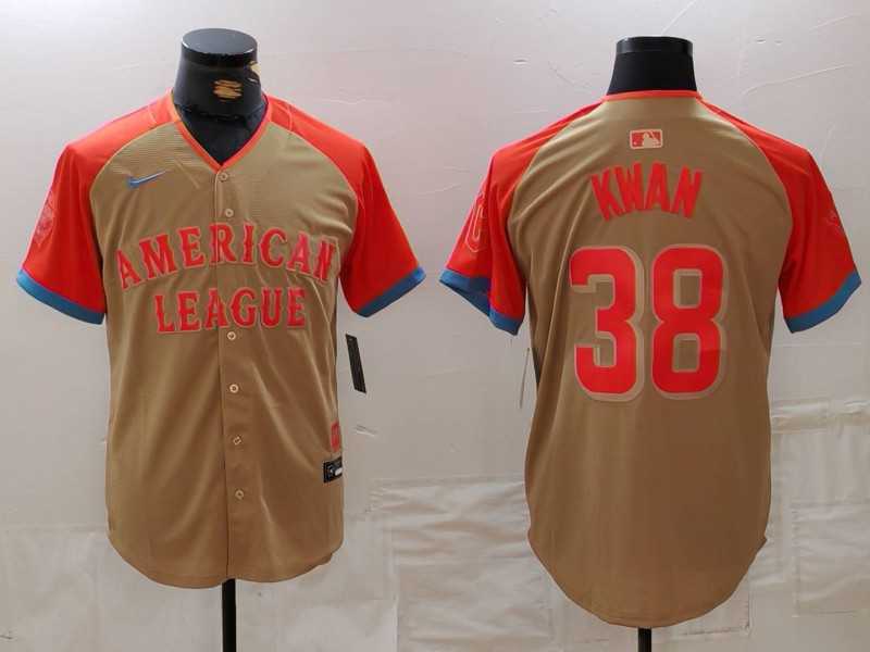 Mens Cleveland Guardians #38 Steven Kwan Cream 2024 All Star Limited Stitched Jersey->2024 mlb all-star->MLB Jersey